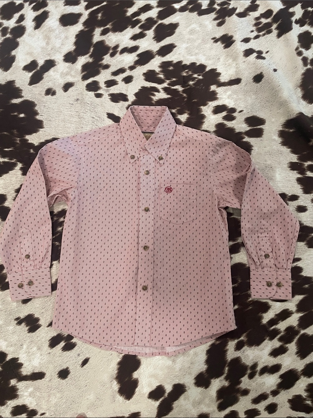 Boy’s WRANGLER Long-Sleeve Button-Down Shirt S